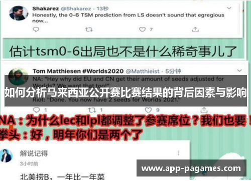 如何分析马来西亚公开赛比赛结果的背后因素与影响