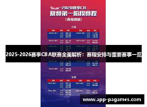 2025-2026赛季CBA联赛全面解析：赛程安排与重要赛事一览
