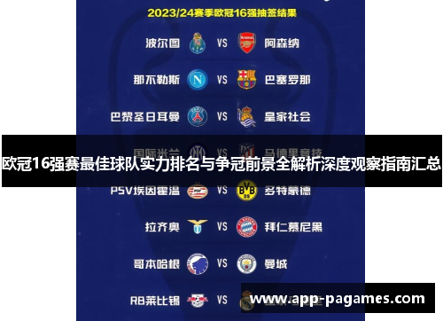 欧冠16强赛最佳球队实力排名与争冠前景全解析深度观察指南汇总